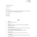 Agenda for Council meeting on Monday 5th June